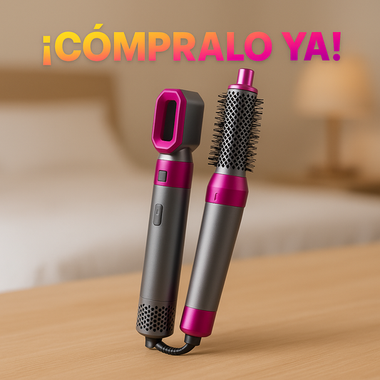 Cepillo Eléctrico Multifuncional 5 en 1 ¡Para un Look Perfecto!