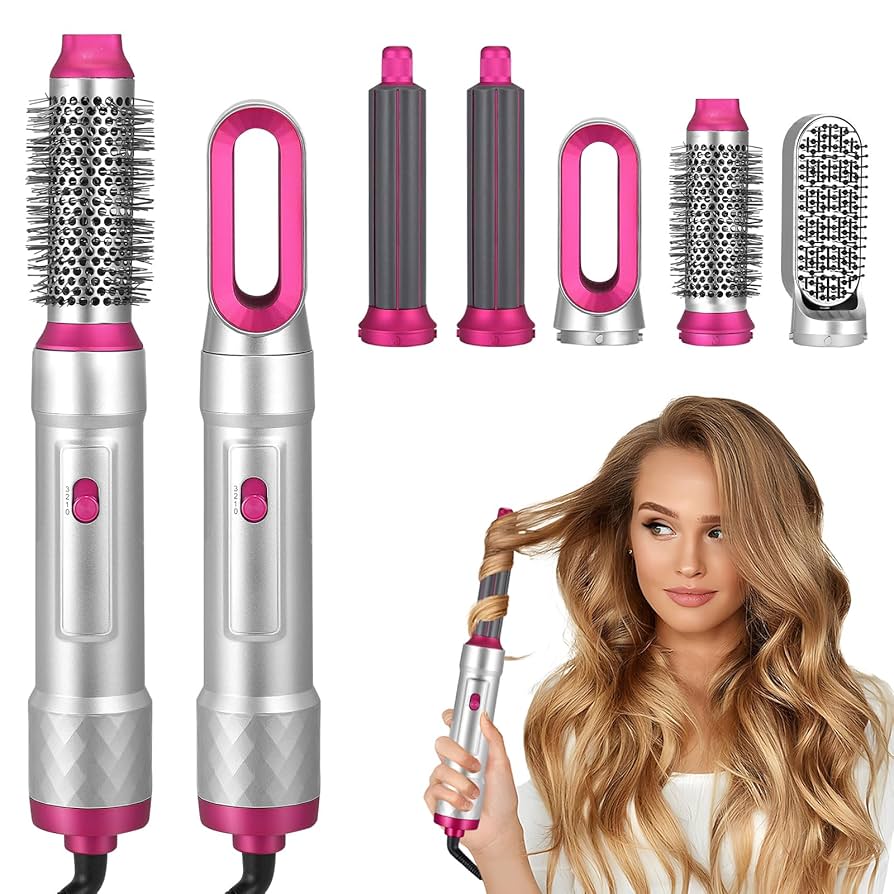 Cepillo Eléctrico Multifuncional 5 en 1 ¡Para un Look Perfecto!